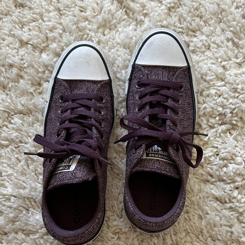 Women’s Converse Dark Purple Canvas Sneakers